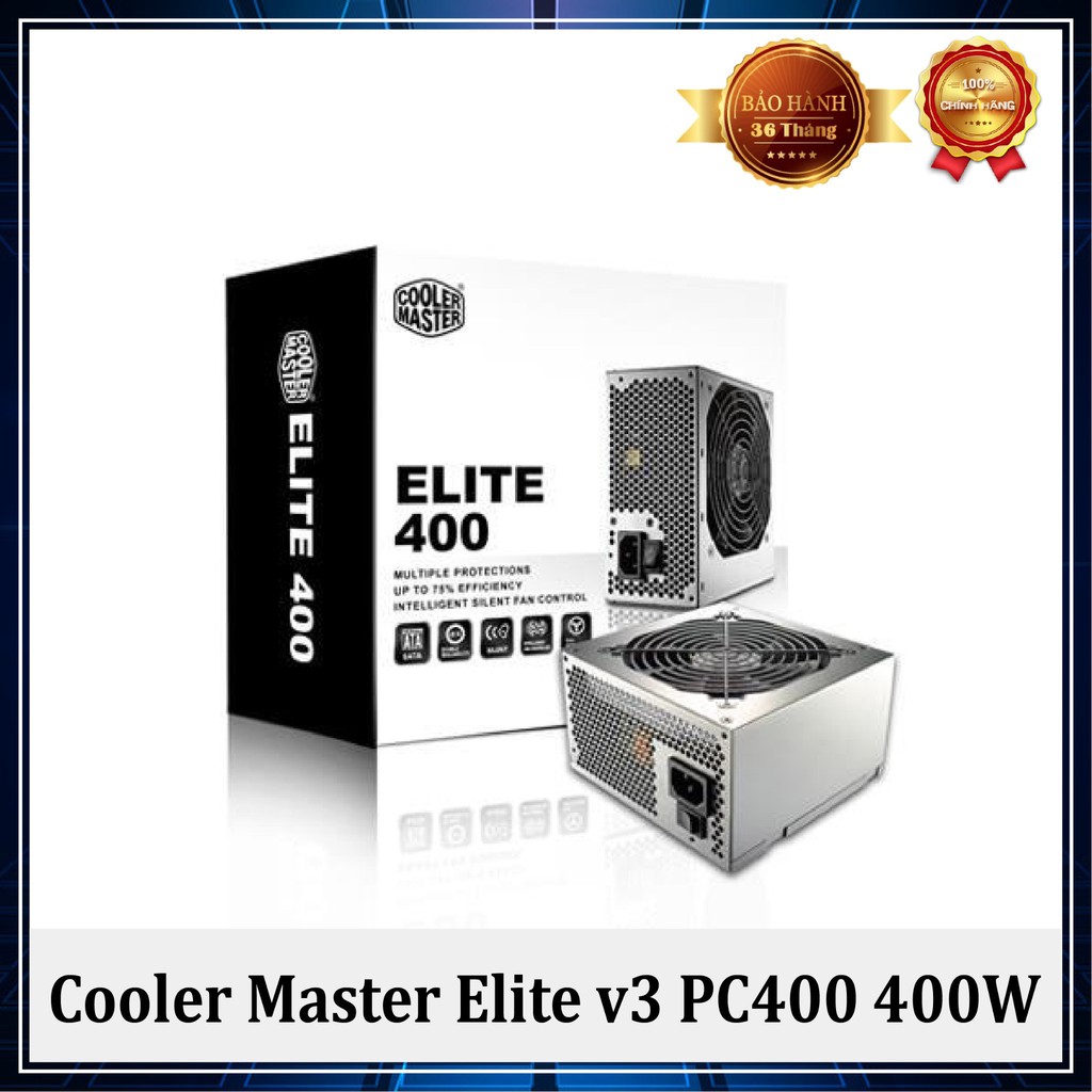 Nguồn COOLER MASTER V3 PC400W/ PC500W/ PC600W/ PC700W ELITE Chính hãng siêu bền bảo hành 36 tháng 1 đổi 1