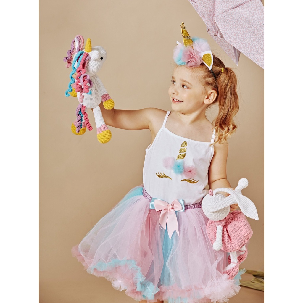 Thú nhồi bông cao cấp CHIPPIANDCO Kỳ lân cầu vồng - Unicorn 35 cm