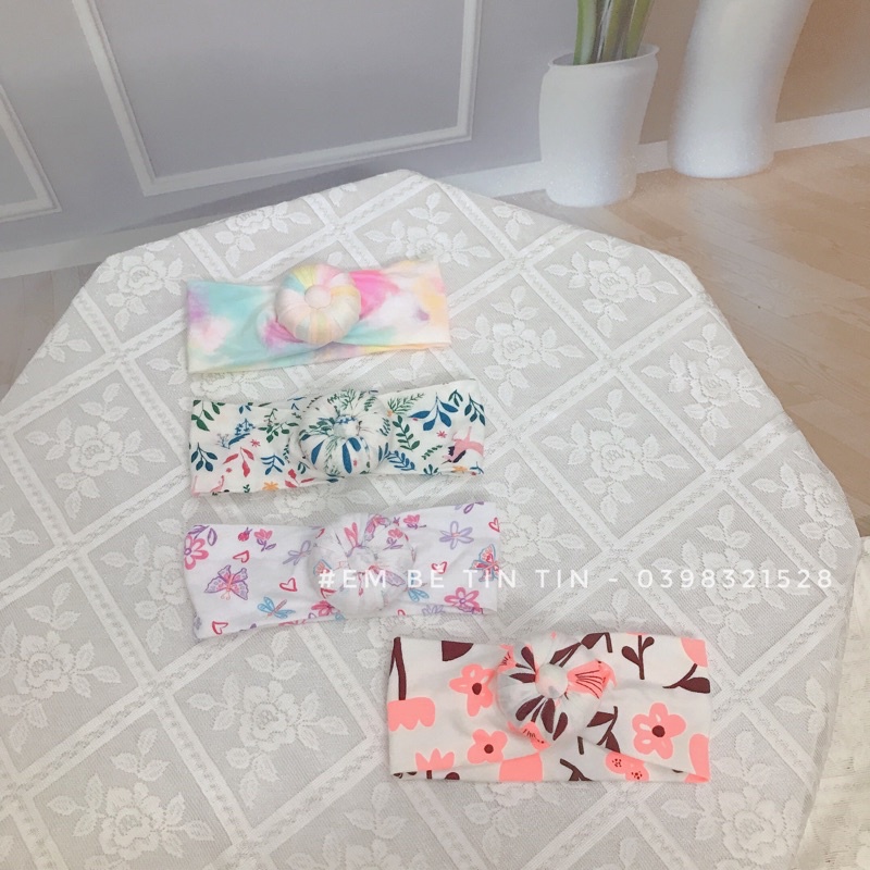 Turban củ tỏi phong cách Hàn quốc cho bé gái (0-2y)