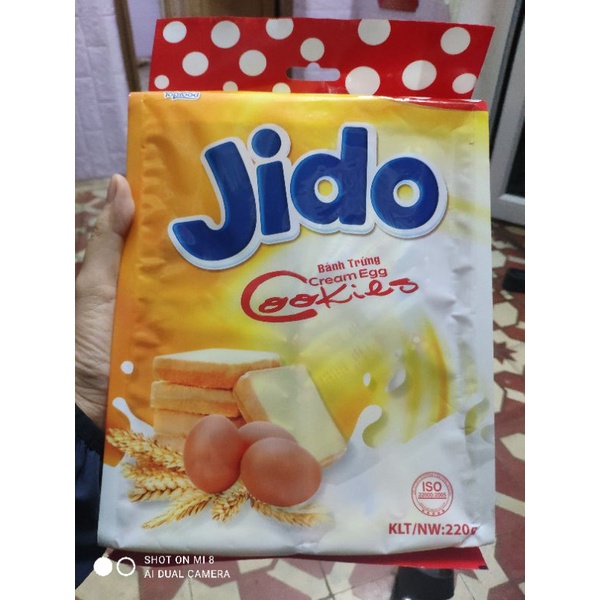 Bánh trứng Jido gói 220g siêu ngon