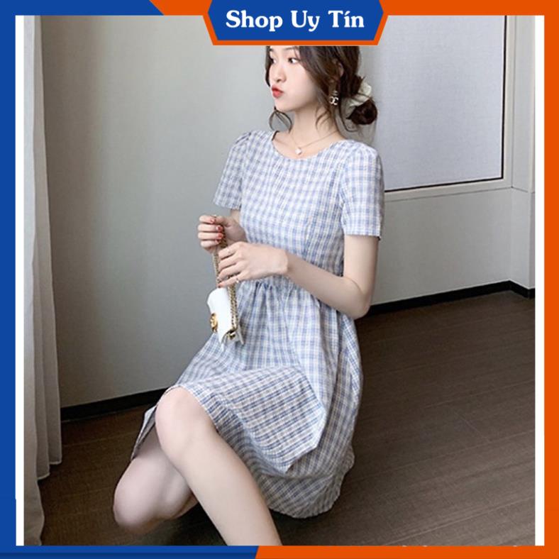 [Hàng Cao Cấp] -  ĐẦM XÒE CARO SIÊU XINH | BigBuy360 - bigbuy360.vn