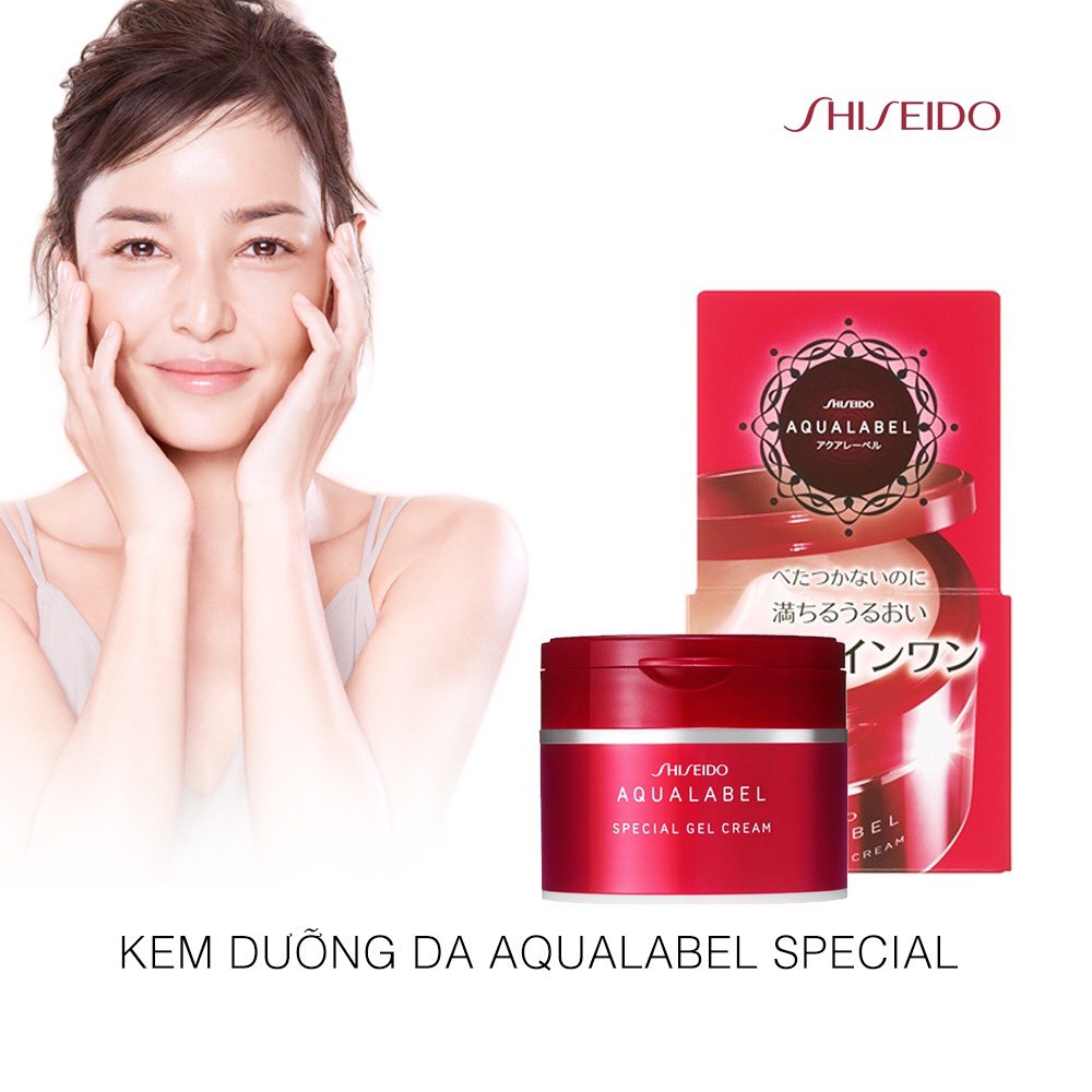 [ CHÍNH HÃNG ] Kem dưỡng da SHISEIDO AQUALABEL 5 TRONG 1 SPECIAL GEL CREAM 90g