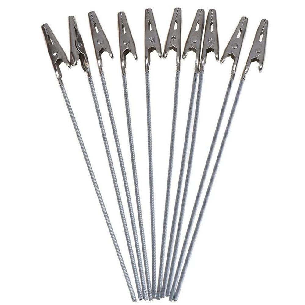 Set 10 Kẹp Giữ Ảnh / Thẻ Ghi Chú Để Bàn Bằng Kim Loại Tiện Dụng Giá Đỡ