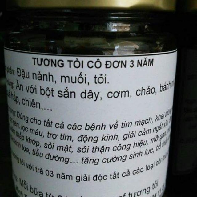 Tương tỏi cô đơn 3 năm