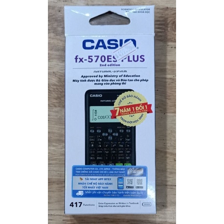 Máy tính Casio FX580VNX - Tính Toán Nhanh, Độ Chính Xác Cao, Chất Lượng Bền,Giá Cả Hợp Lý