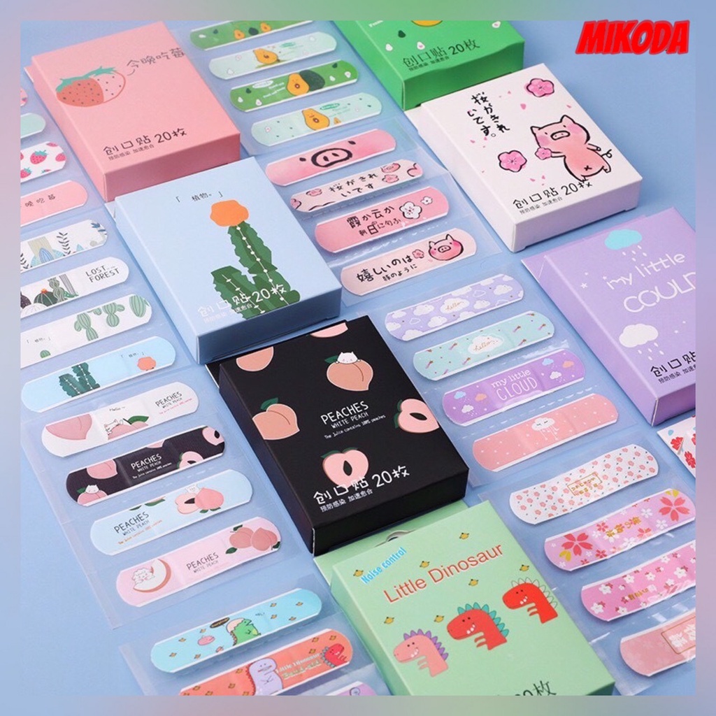 Hộp 20 Miếng Băng Dán Cá Nhân Urgo Họa Tiết Hoạt Hình Cute Đáng Yêu Băng Dán Urgo Không Thấm Nước