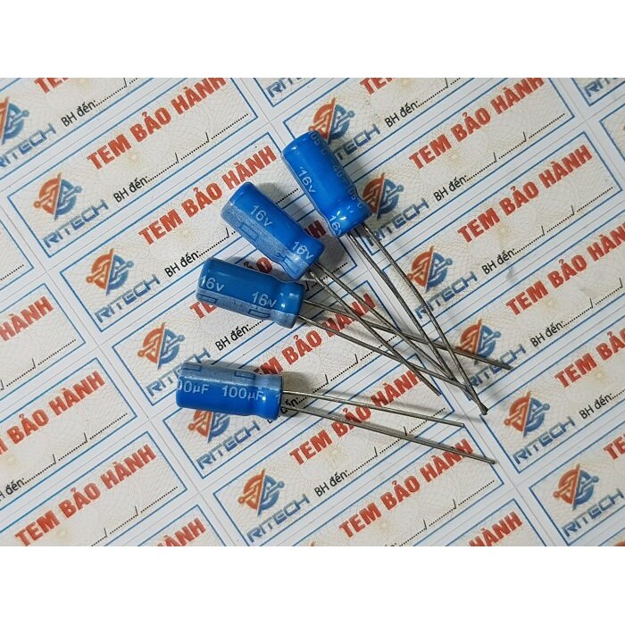 [Mã ELFLASH3 hoàn 10K xu đơn 20K] Combo 20 Tụ hóa 16V 100UF