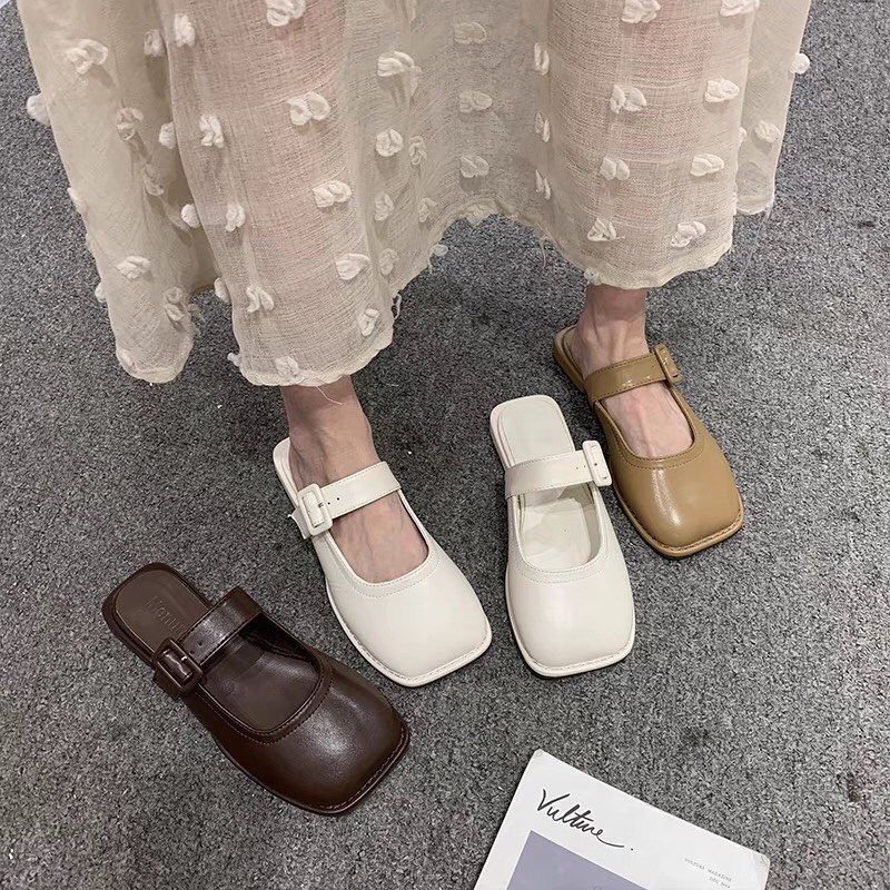 GIÀY BÚP BÊ XINH XẮN ĐẾ BẰNG STYLE ULZZANG , SỤC NỮ HOT PHONG CÁCH HÀN QUỐC