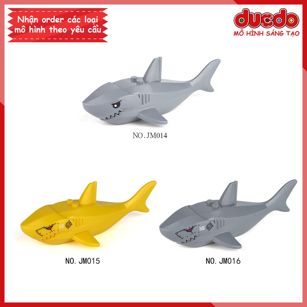 Minifigures siêu Cá mập khổng lồ Megalodon - Đồ Chơi Lắp Ghép Xếp Hình Mini Mô hình