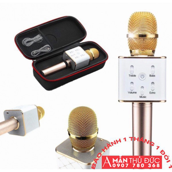 [SIÊU CHẤT LƯỢNG] Micro hát Karaoke tích hợp Loa Bluetooth Q7 | Shopee Việt Nam mã sp WU2442