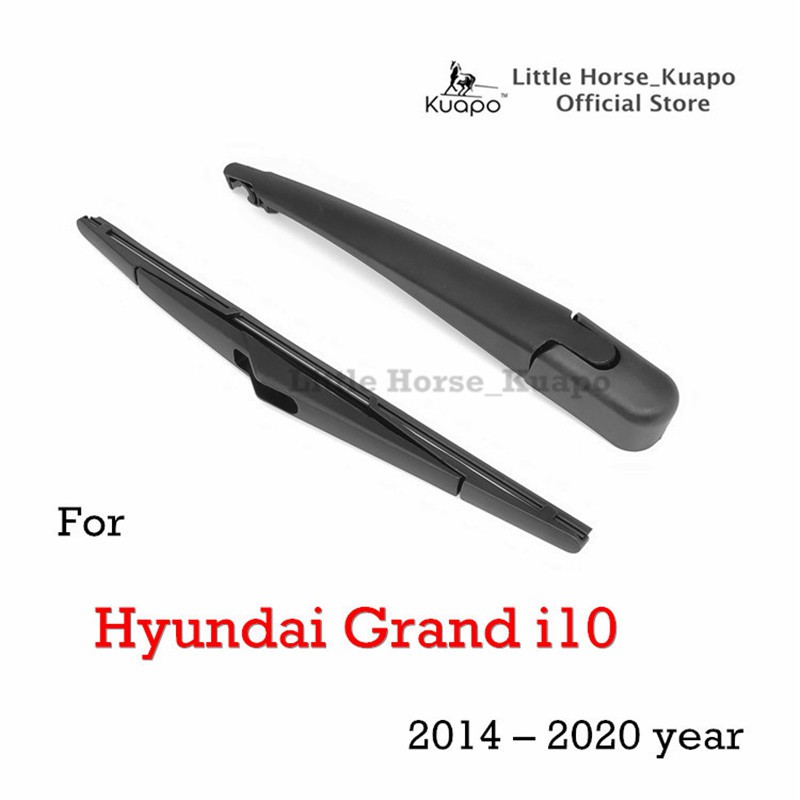 Bộ gạt mưa sau ô tô hiệu Kuapo dành cho Hyundai Grand i10 đời 2014 đến 2020 (thân gạt mưa sau + lưỡi gạt nước sau) bộ gạt nước sau hyundai grand i10