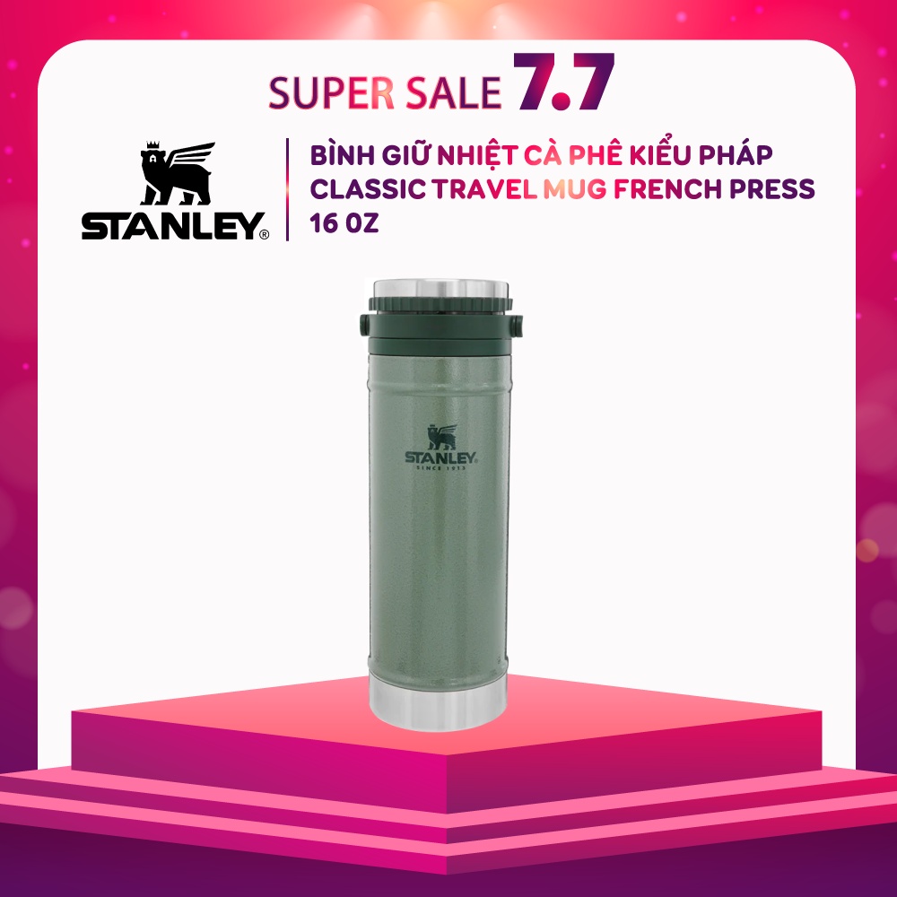 Bình giữ nhiệt ép cà phê kiểu Pháp CLASSIC TRAVEL MUG FRENCH PRESS | 16 OZ