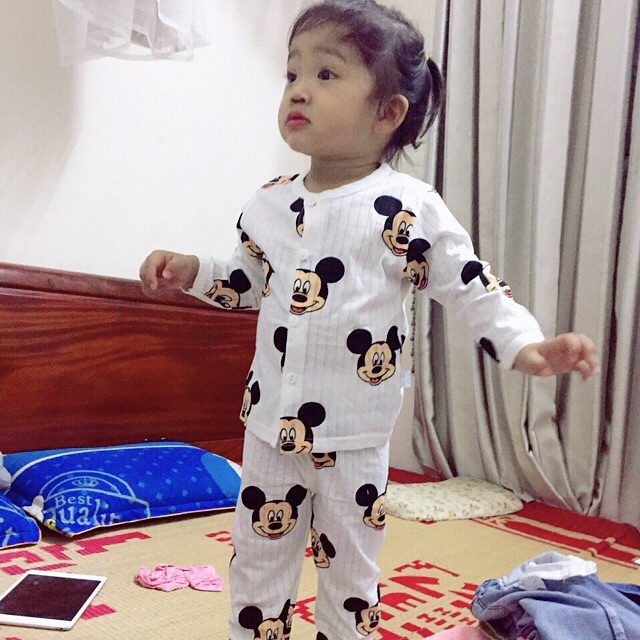 Combo 3b coton dài tay cho bé