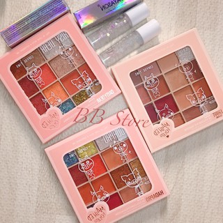 Bảng phấn mắt 16 màu kaqi color bản dupe mood recipe
