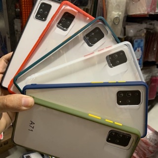 Ốp lưng Samsung A51 ,A71 dẻo viền lưng trong