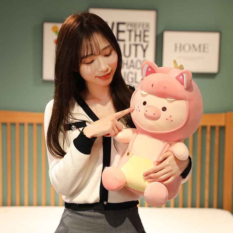 Thú Nhồi Bông Hình Chú Heo Xinh Xắn 25/35/45cm