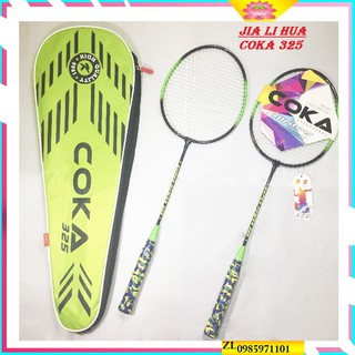 BỘ 2 CÂY VỢT CẦU LÔNG COKA 325