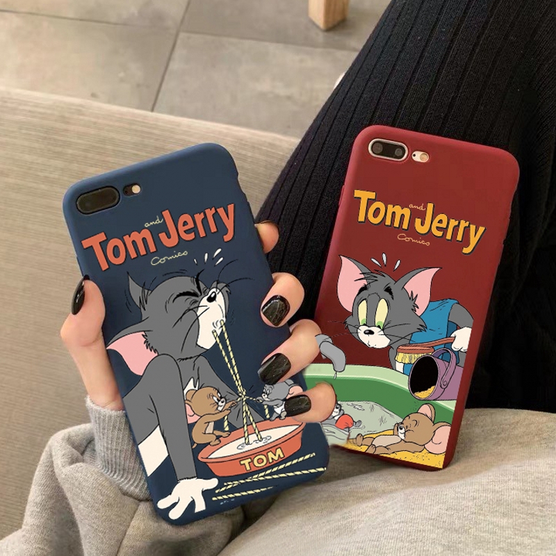 Tom and Jerry Case huawei y6pro y7pro y9prime2019 y7prime case y7 2019 y9 2019 y9 2018 y7 2018 y7 2017 Y6 2017 Cover Silicone cute cartoon