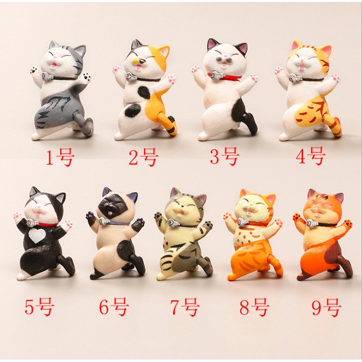 Tượng mèo thộn dancing cat để bàn