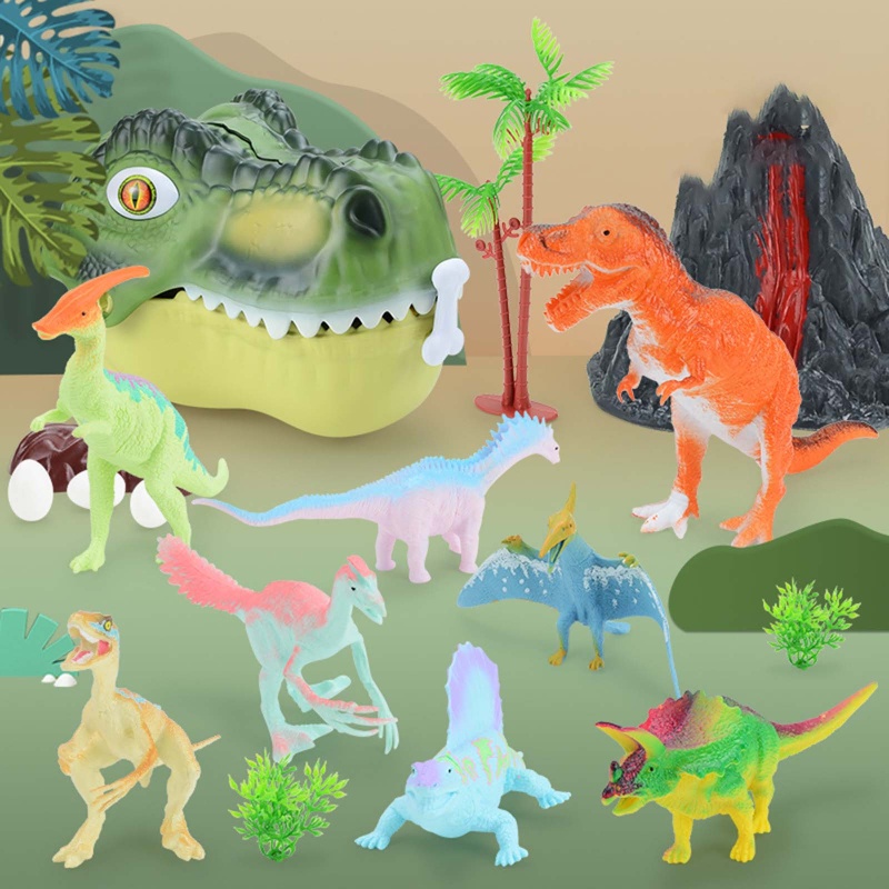 Mô Hình Đồ Chơi Khủng Long Xe Hơi Kèm Hộp Đựng Cho Bé