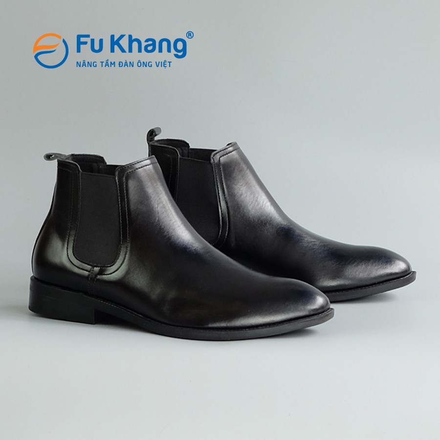 Giày Chelsea Boot da bò thật cao cấp hàng hiệu Fu Khang 2 màu Đen Nâu Mã FK111 | BigBuy360 - bigbuy360.vn
