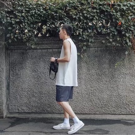 Áo Thun Thể Thao Không Tay Dáng Rộng Màu Sắc Đơn Giản Dành Cho Nam