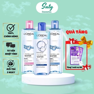 Nước tẩy trang Loreal cho mọi loại da L'oreal Paris 3in1 Micellar Water 400ml
