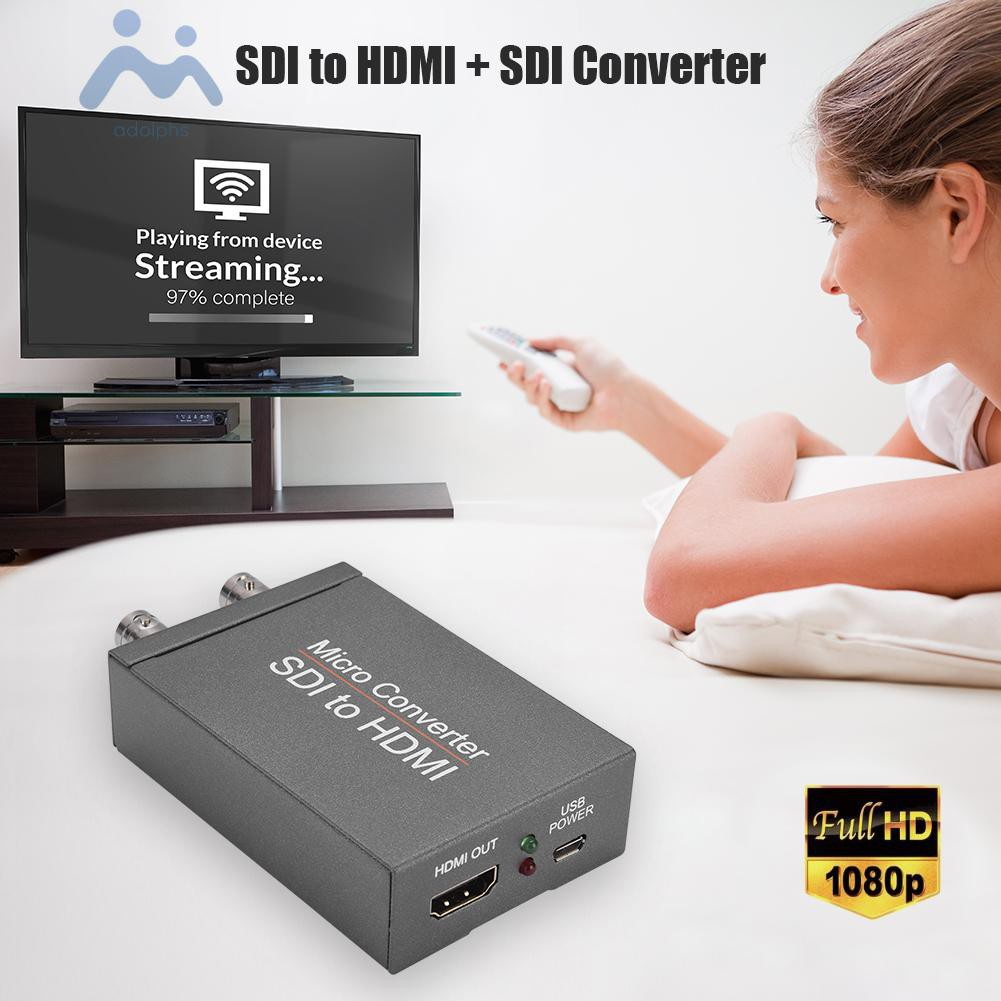 adolphs HD 3G SDI to HDMI-compatible Converter BNC to HDMI-compatible Adapter Audio Auto Format Detection