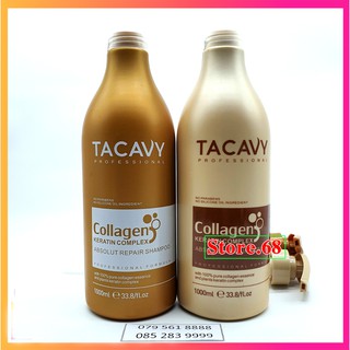 Cặp dầu gội dầu xả tacavy 1000 ml siêu thơm