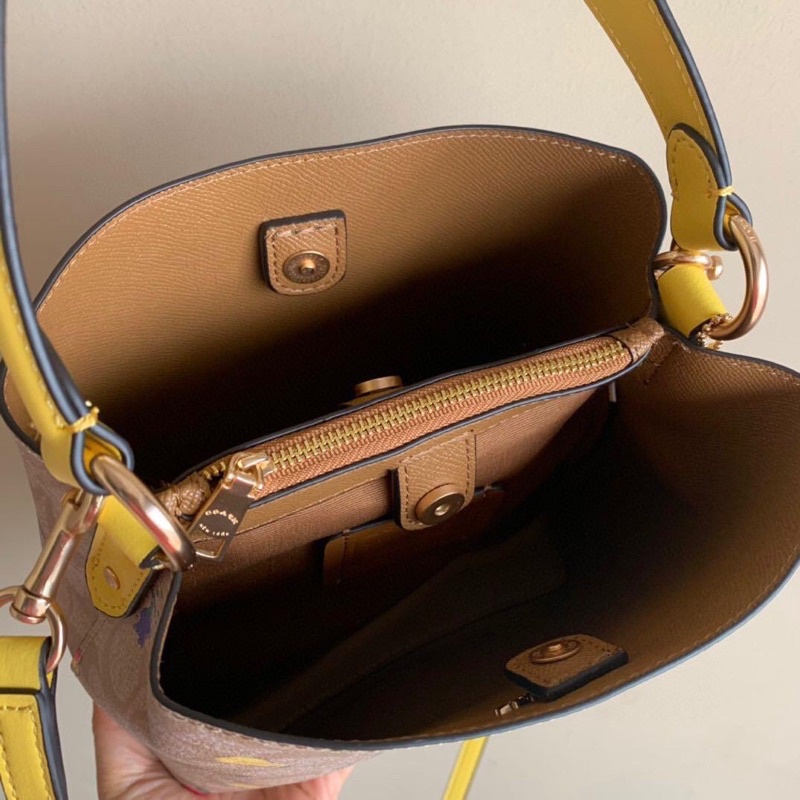 Túi xách Nữ COAC*H Bucket thanh lịch trẻ trung hai màu