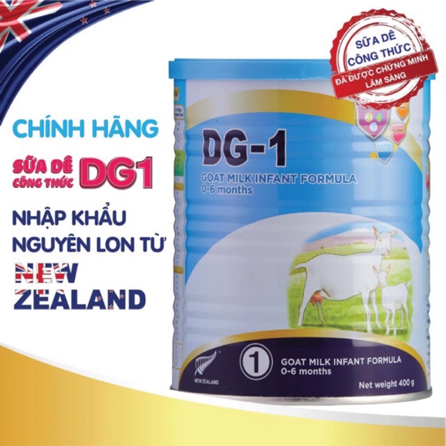 Sữa dê công thức DG 1 400g chính hãng  _xuất xứ từ New Zealald  date thumbnail