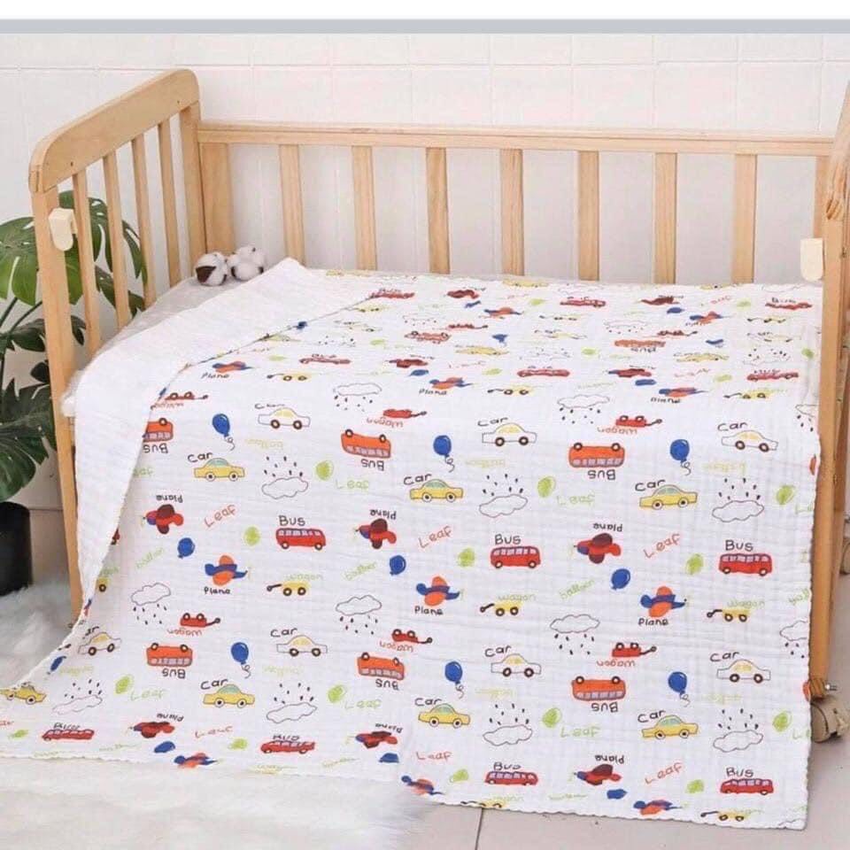 Khăn Xô Tắm 6 lớp❤ 100% Chất Siêu Mềm ❤, Cỡ Đại 120x120. Khăn Xô Đa Chức Năng Có 2 Loại Có Viền Và Không Viền