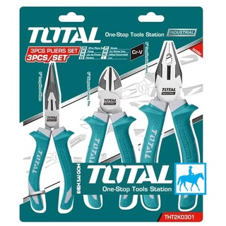 Total kềm điện kềm cắt kềm nhọn 3 chi tiết thép CR-V THT2K0301