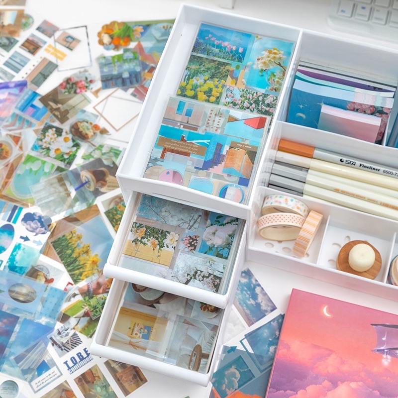 Set 25 tấm sticker post card dán tường, trang trí sổ, phong cách vintage/thiên nhiên | BigBuy360 - bigbuy360.vn