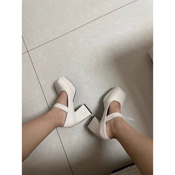 ( SẴN LẺ SIZE - IB SHOP TRƯỚC  B12 _ Giày lolita cao gót mũi vuông kiểu dáng trẻ trung , năng động