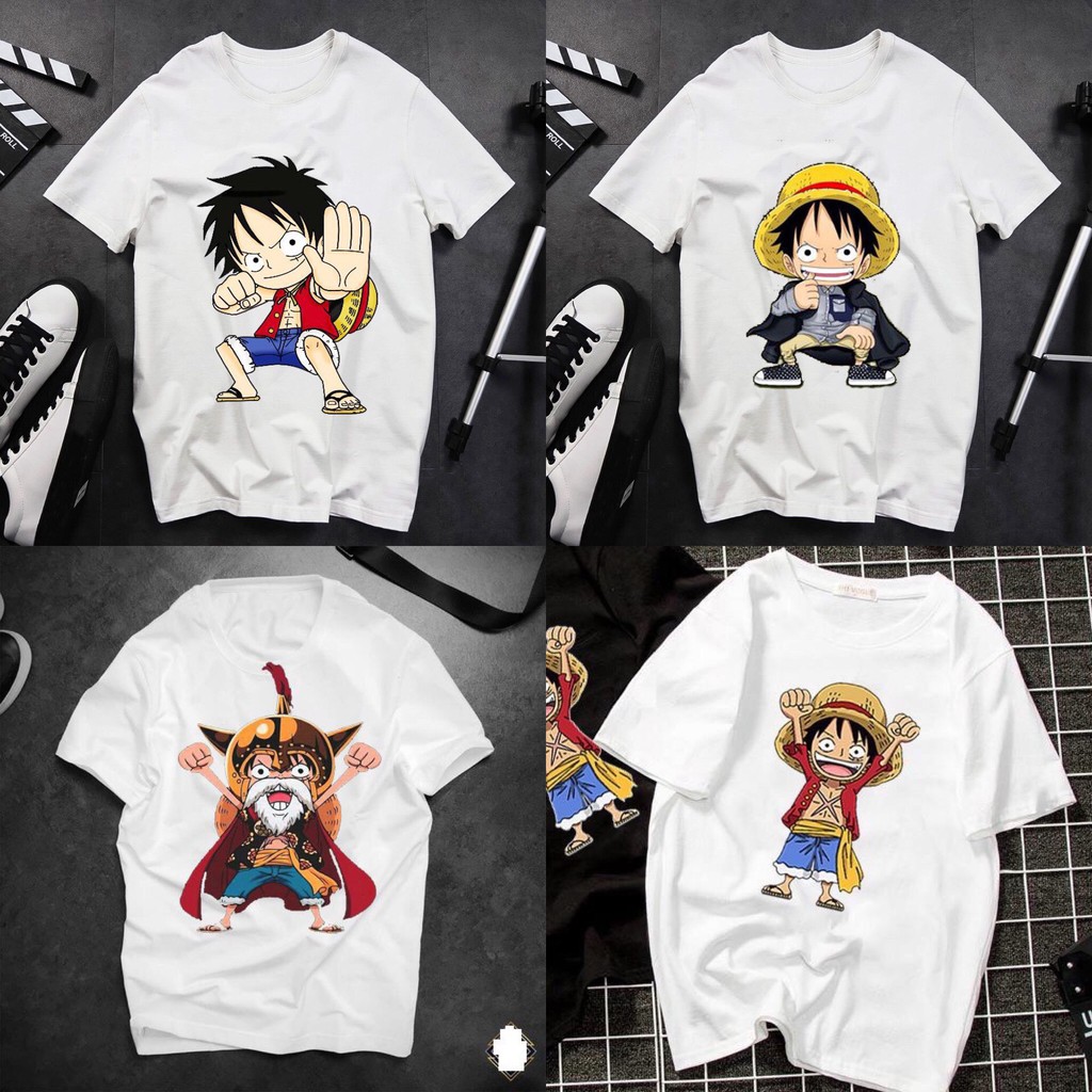 Áo thun LUFFY mũ rơm Zoro  FREESHIP  Áo phông Nam Nữ Unisex in hình One Piece Đảo Hải Tặc chất vải cotton mịn mát