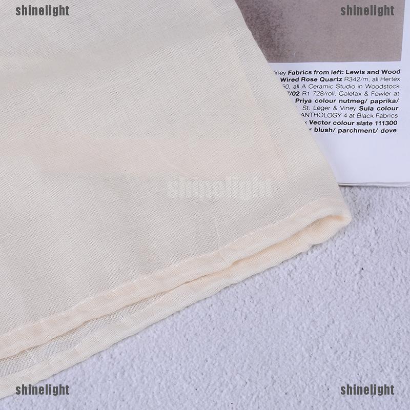 [Shine] Reusable Nut Almond Milk Strainer Bag Tea Coffee juices Filter Cheese Mesh Cloth [LT]