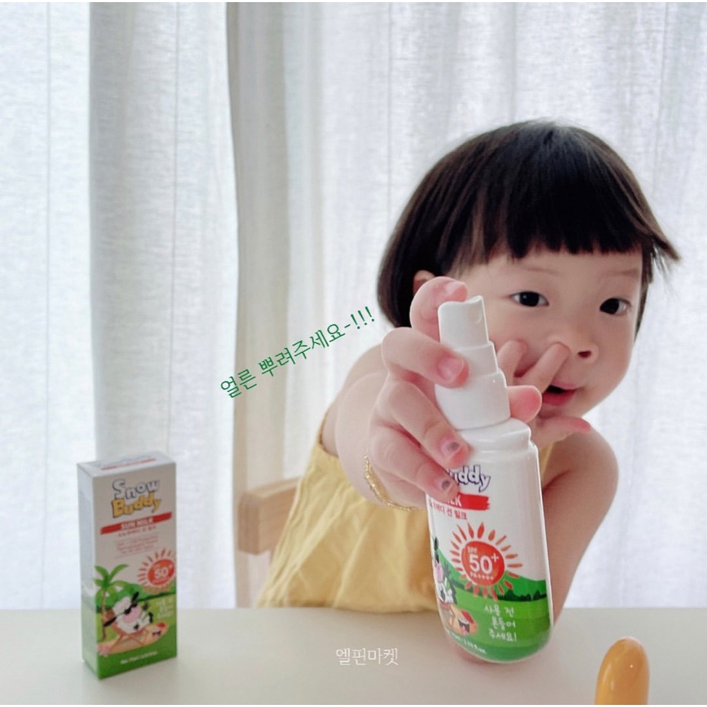 (DẠNG XỊT) Kem chống nắng cho bé từ 1 tuổi Snow Buddy Sun Milk PA++++ SPF 50+ 75ml