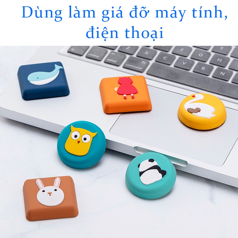 Nút chặn cửa chống va đập dán tường giảm tiếng ồn chất liệu silicone