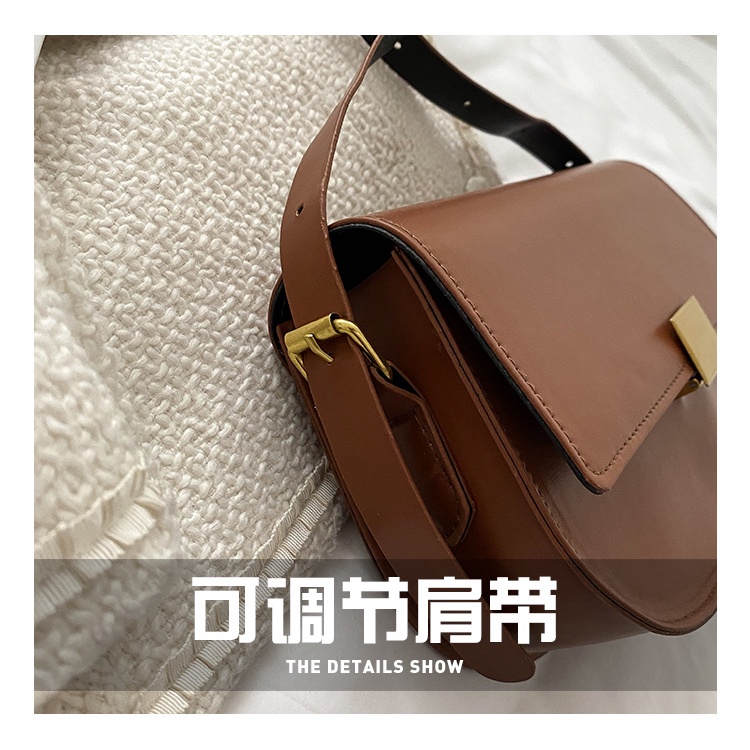 Túi đeo chéo JASMIN NOIR vải da PU thiết kế đơn giản duyên dáng dễ phối đồ dành cho nữ