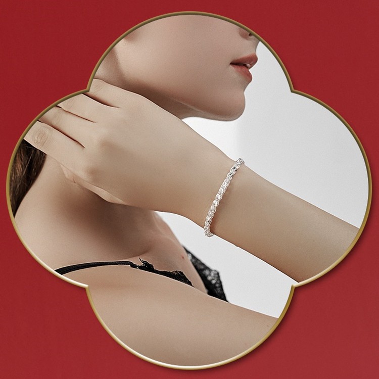 Lắc tay thời trang nữ bạc S925 sáng lấp lánh cực xinh - LT104