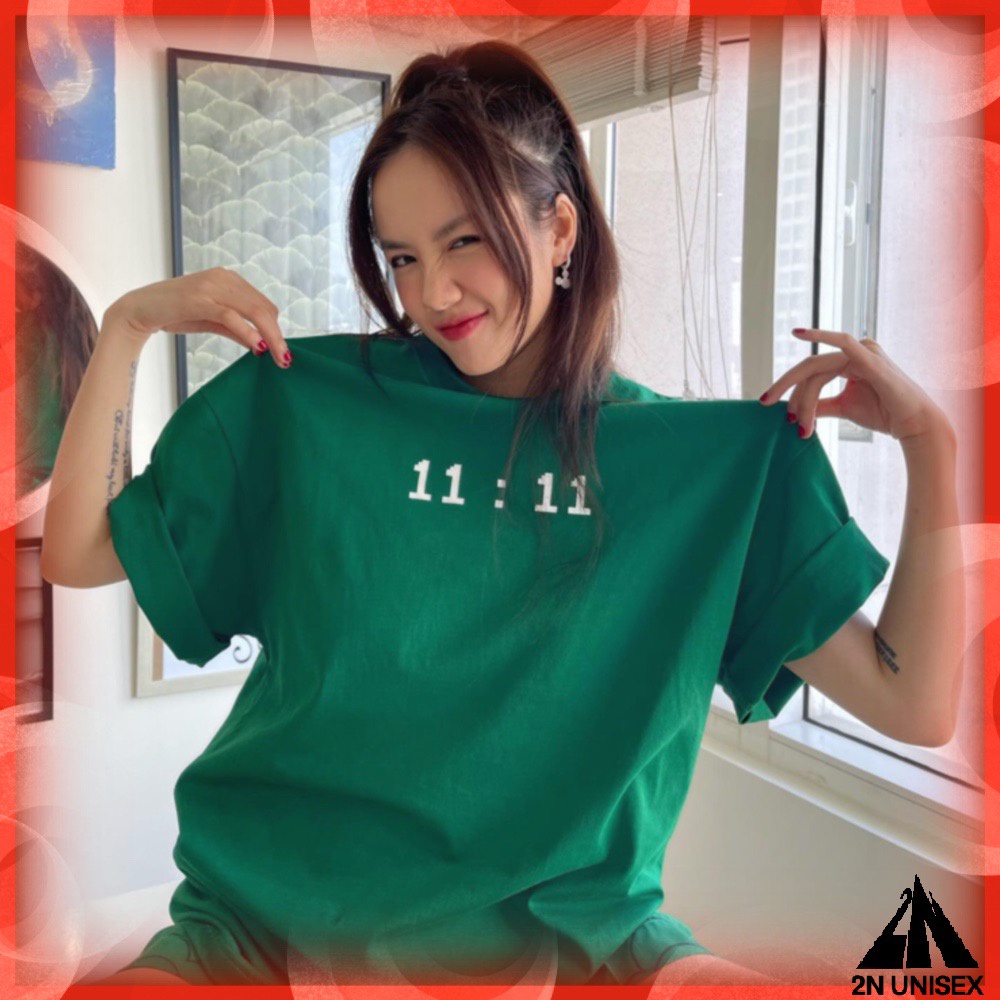 Áo thun tay lỡ form rộng - phông nam nữ cotton oversize - T shirt 11:11 - 2N Unisex | BigBuy360 - bigbuy360.vn