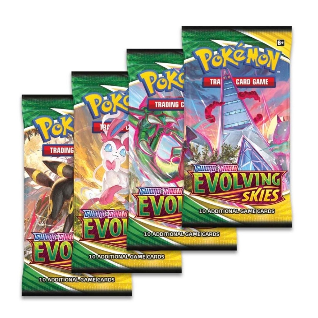 Bài Pokemon TCG Sword and Shield Evolving Skies Booster Pack Build Deck phiên bản tiếng Anh CHÍNH HÃNG MỸ POKTCGUSBP30