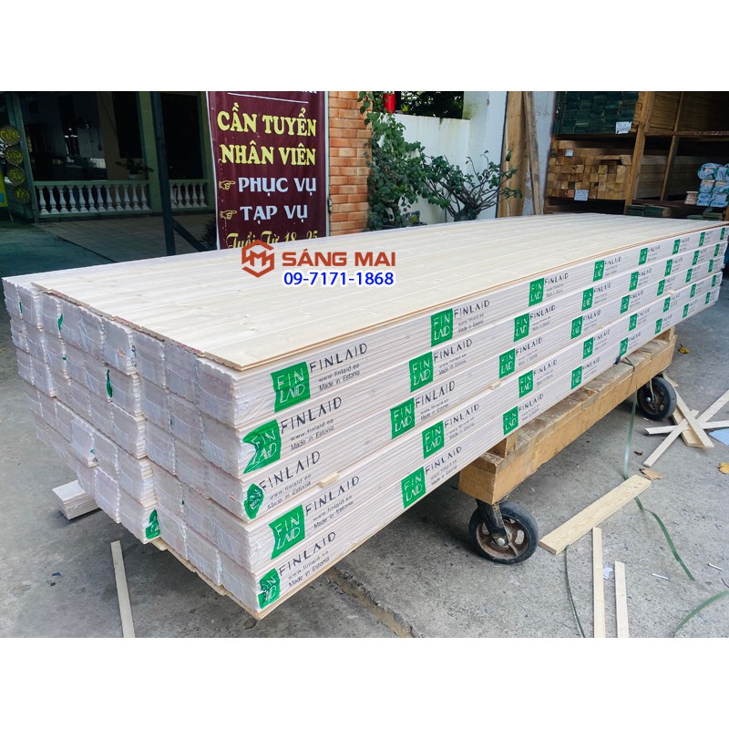 [MS120] Gỗ thông ốp quầy bar, gỗ ốp tường, ốp trần dài 120cm x 12cm x 1,2cm có rảnh âm dương ghép với nhau