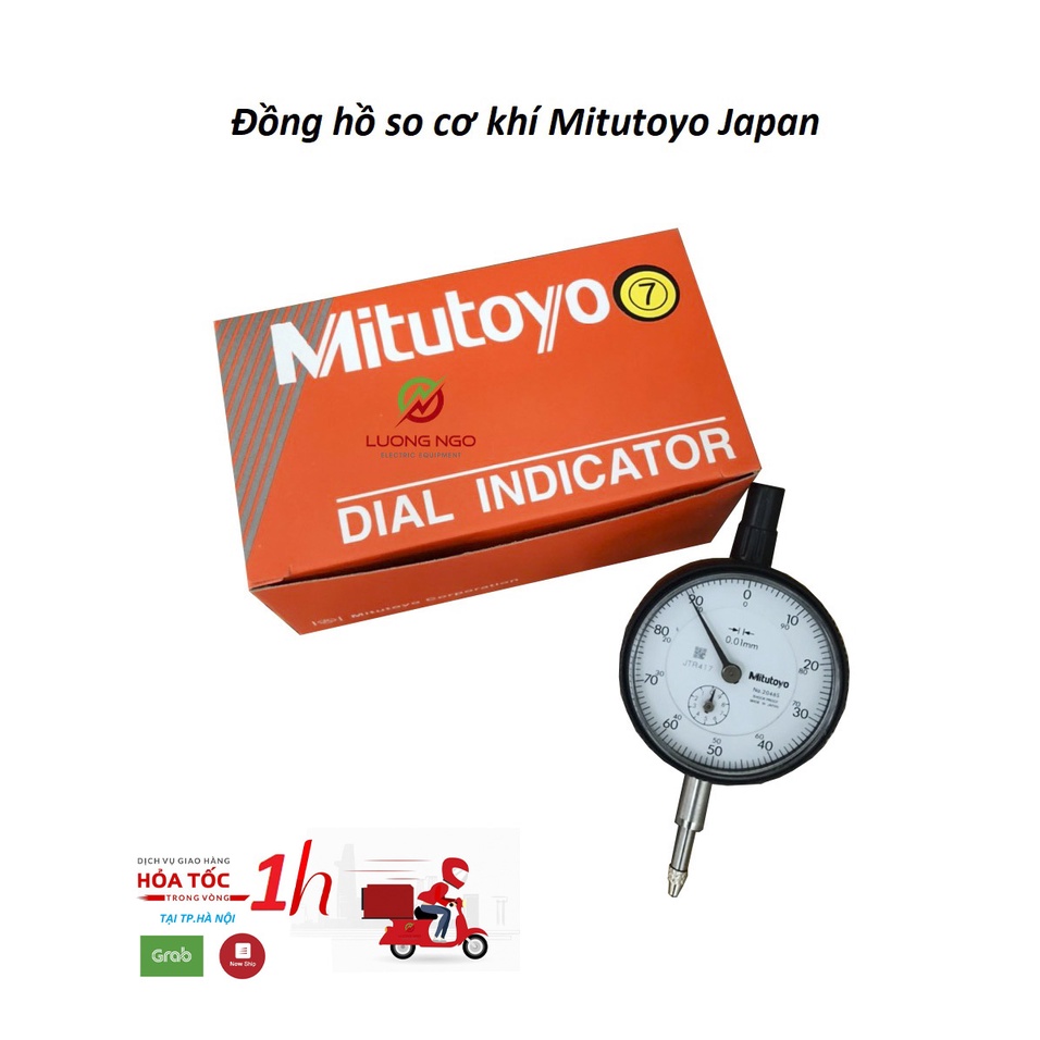 Đồng hồ so Mitutoyo 2046S (0-10mm/0.01), dụng cụ đo cơ khí nhật bản đo lường chính xác cao