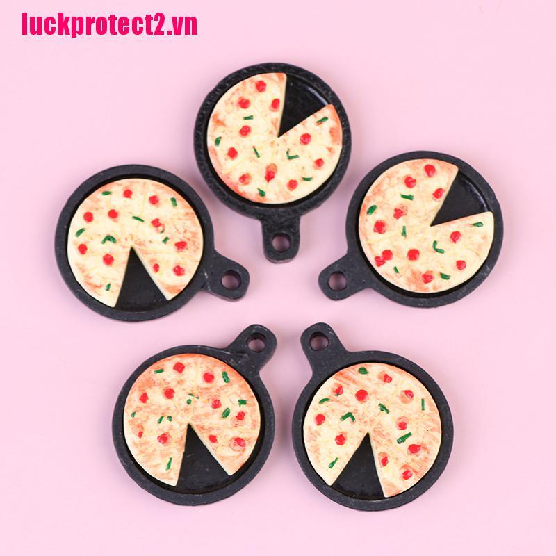 1 Bộ Đồ Chơi Nhà Bếp Làm Bánh Pizza Trái Cây Mini Bằng Resin Dùng Làm Quà Tặng Cho Bé