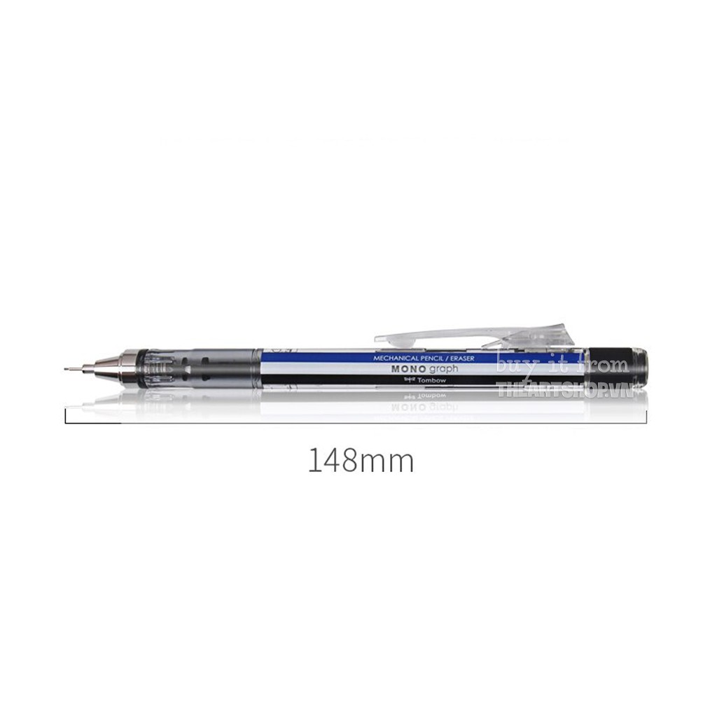 Bút chì cơ khí lắc đẩy ngòi TOMBOW Mono Graph cao cấp Nhật Bản ngòi 0.3mm/0.5mm