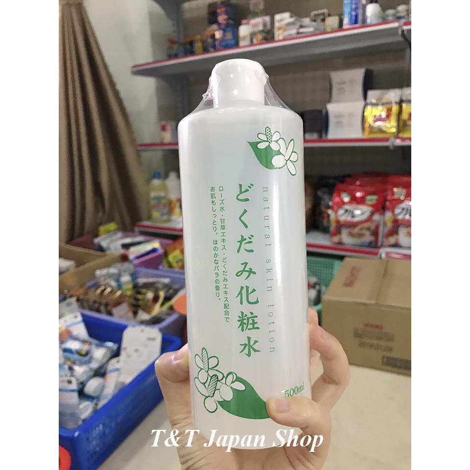 Nước hoa hồng diếp cá Dokudami Natural Skin Lotion 500ml