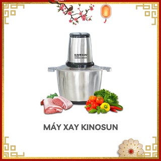 Máy xay thịt đa năng chính hãng KINOSUN, máy xay thực phẩm dung tích 3L công suất lớn