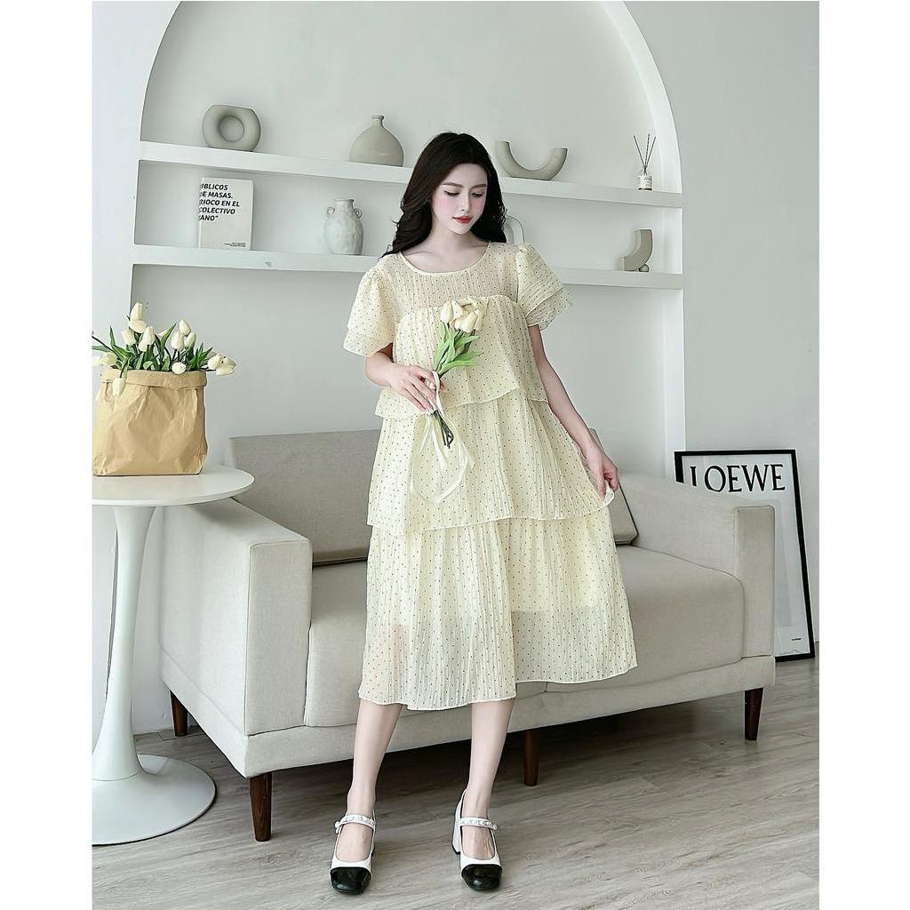 Váy bầu , đầm bầu xinh thiết kế công sở form dáng thoải mái mặc đi làm đi chơi cho mẹ bầu